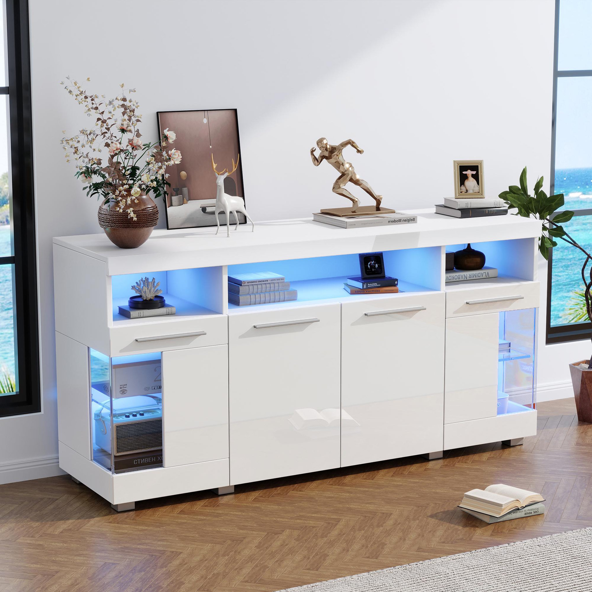 Voir la diapositive 4 : MERAX Buffet 4 porte(s) 0 tiroir(s)