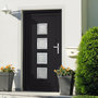 Voir la diapositive 1 : VIDAXL Porte d'entree anthracite 108x200 cm PVC