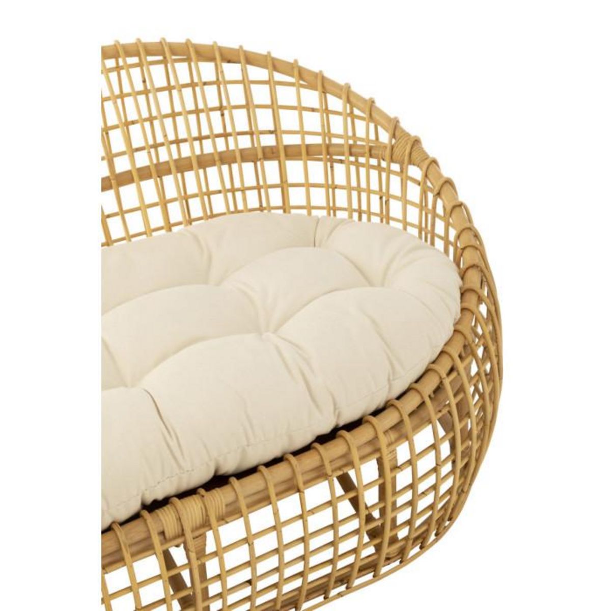 Paris Prix Canapé 2 Places Rotin & Coussin  Lise  137cm Naturel