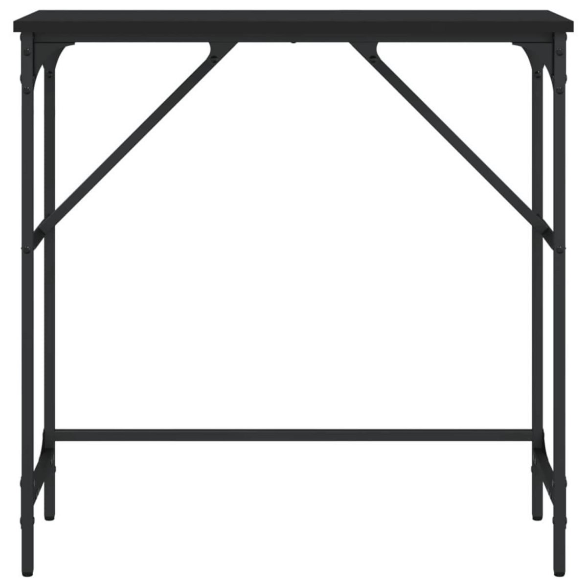 VIDAXL Table console noir 75x32x75 cm bois d'ingenierie