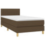 Voir la diapositive 4 : VIDAXL Sommier a lattes de lit et matelas et LED Marron fonce 80x200cm