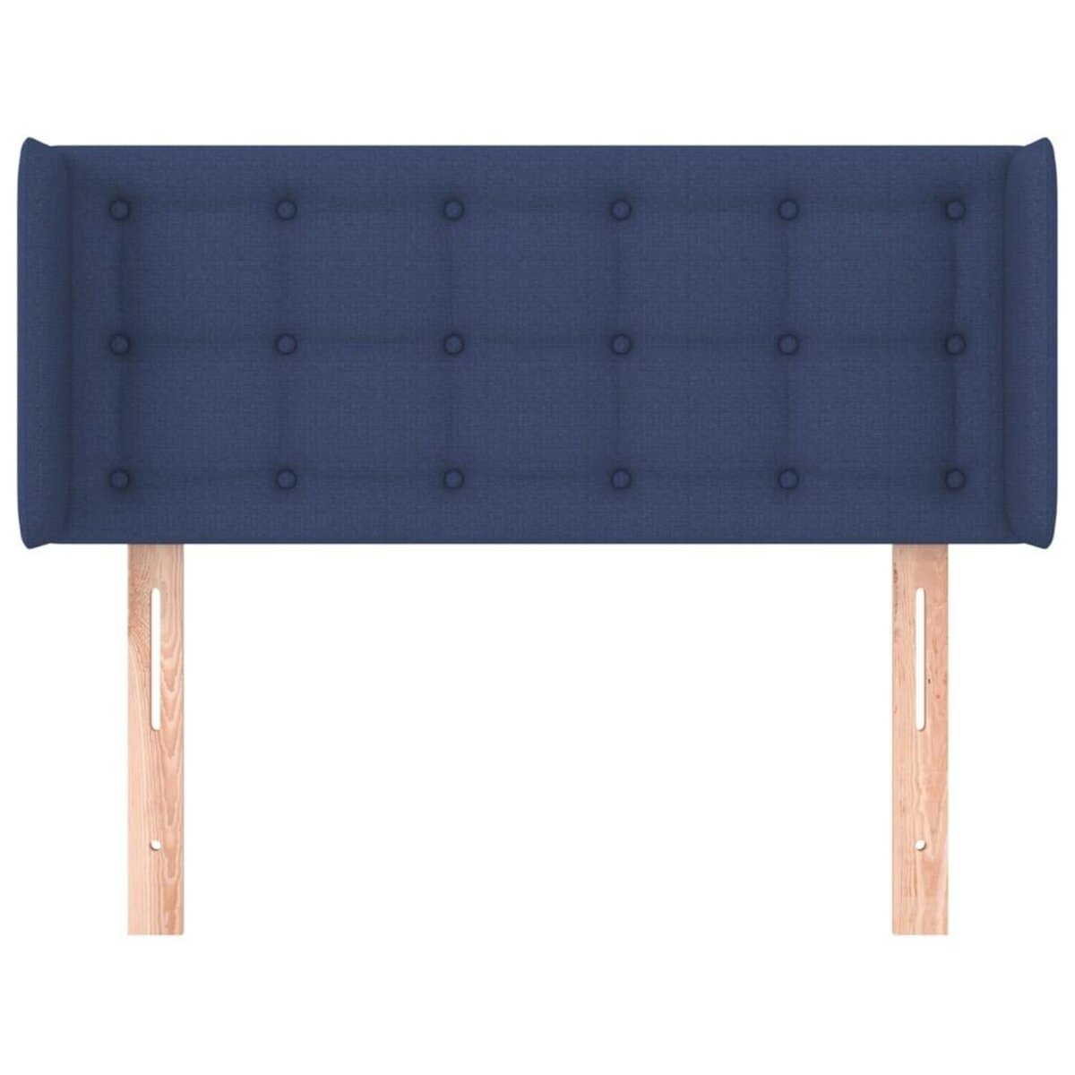 VIDAXL Tete de lit avec oreilles Bleu 93x16x78/88 cm Tissu