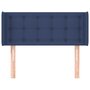 Voir la diapositive 3 : VIDAXL Tete de lit avec oreilles Bleu 93x16x78/88 cm Tissu