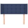 Voir la diapositive 3 : VIDAXL Tete de lit avec oreilles Bleu 93x16x78/88 cm Tissu