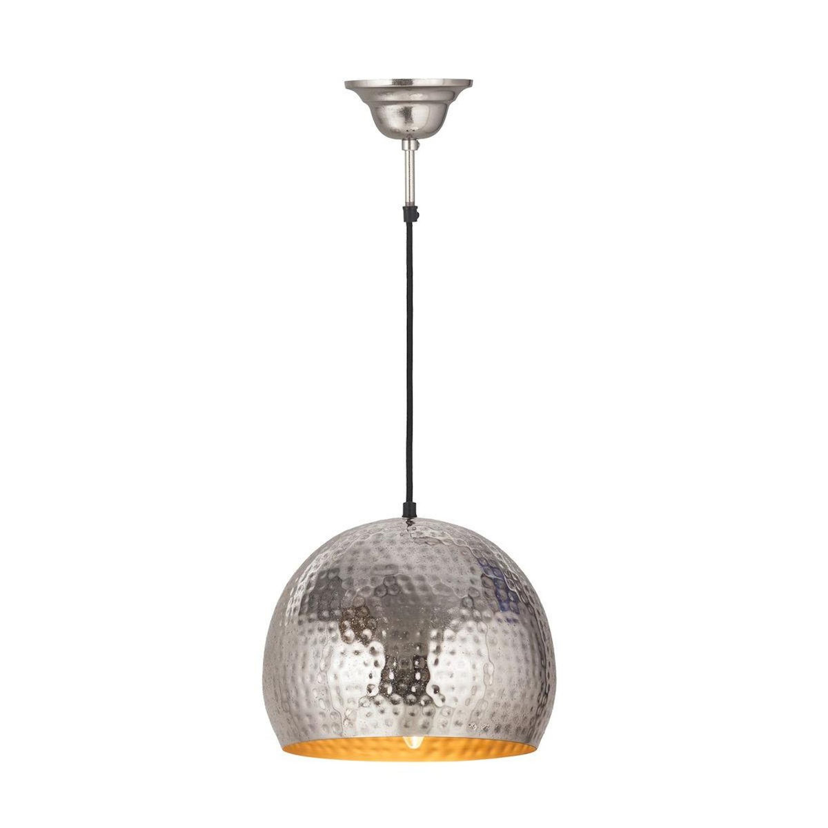 Paris Prix Lampe Suspension Design  Factory Style  27cm Argent