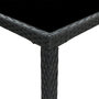 Voir la diapositive 5 : VIDAXL Table bar de jardin Noir 130x60x110 cm Resine tressee et verre