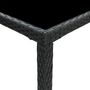 Voir la diapositive 5 : VIDAXL Table bar de jardin Noir 130x60x110 cm Resine tressee et verre