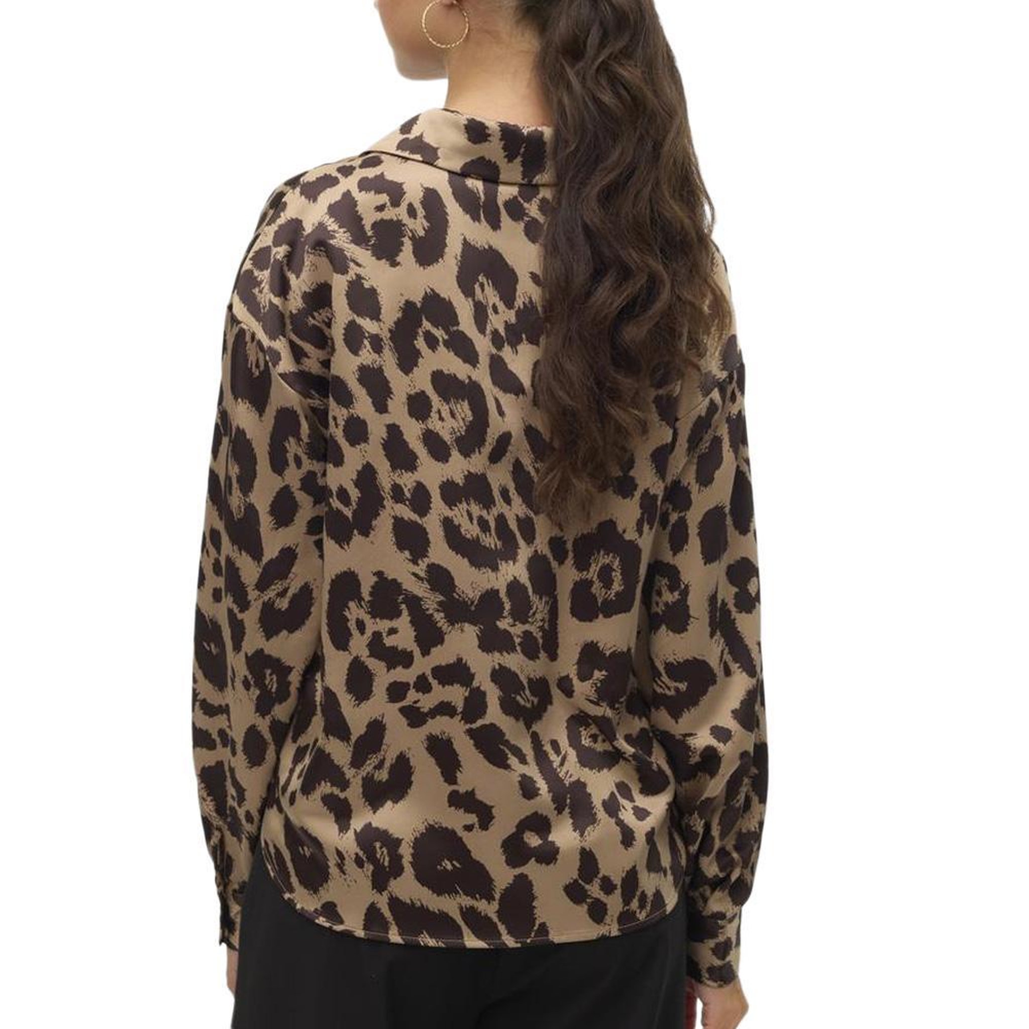 Voir la diapositive 2 : Vero Moda Chemise Marron Femme Vero Moda Merle