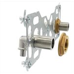 CENTRALE BRICO Double sortie de cloison mâle à glissement pour tube per, Diam.16 mm 20 x 27 mm