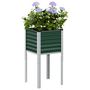 Voir la diapositive 1 : VIDAXL Jardiniere vert 45x45x88 cm acier