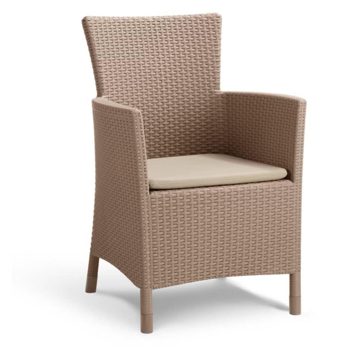 Keter Keter Jeu de salle a manger d'exterieur 3 pcs Iowa Cappuccino 223929