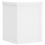 Voir la diapositive 4 : VIDAXL Supports pour plantes 2 pcs blanc 15x15x20 cm bois d'ingenierie