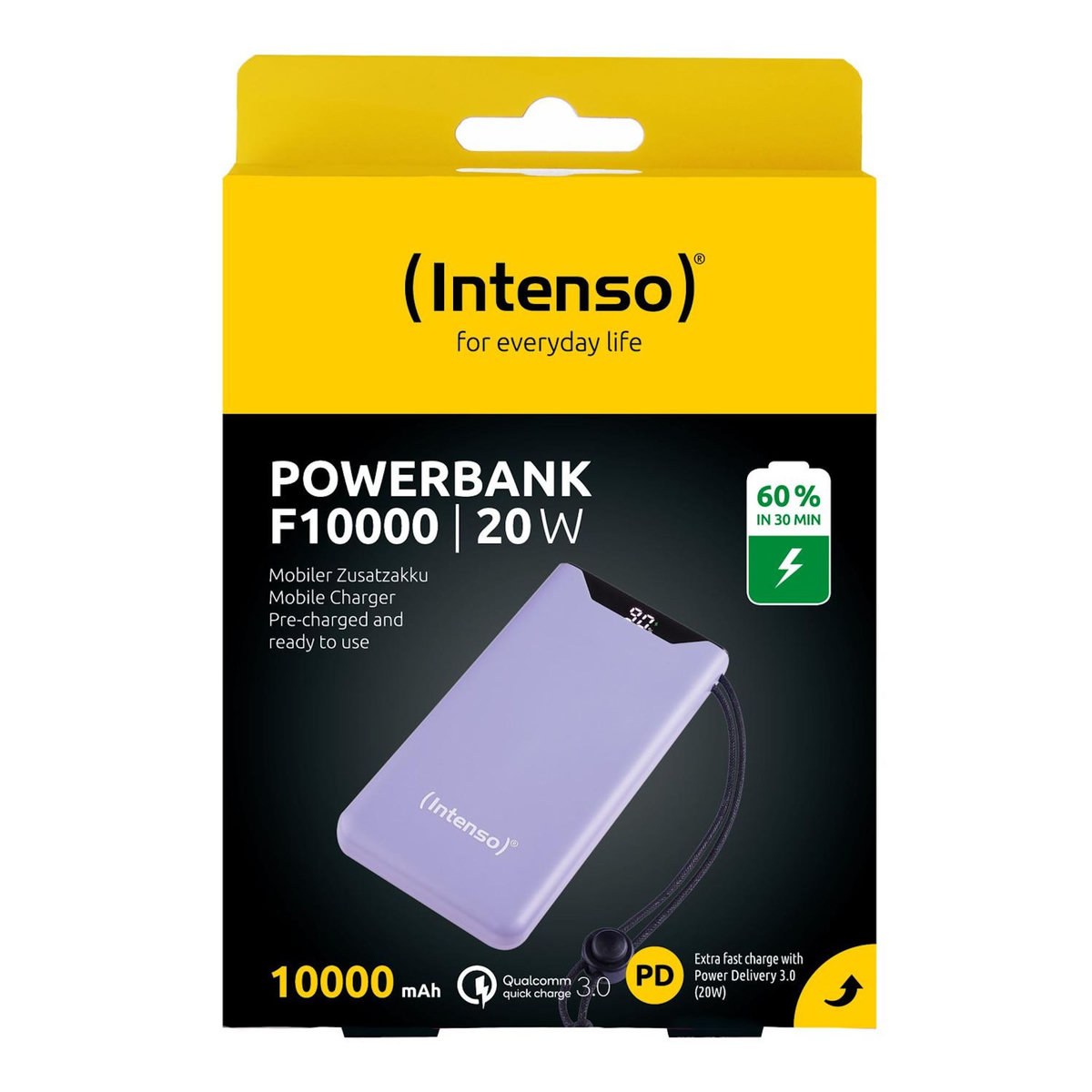 Intenso Intenso 7332033 banque d'alimentation électrique Lithium Polymère (LiPo) 10000 mAh Violet