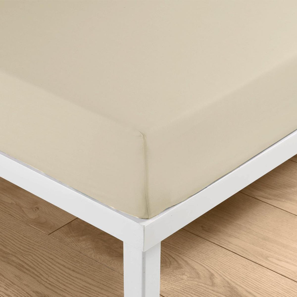 Paris Prix Drap Housse Uni  Linella  160x200cm Ivoire