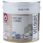 AUCHAN Mono couche 2L velour blanc FJORD