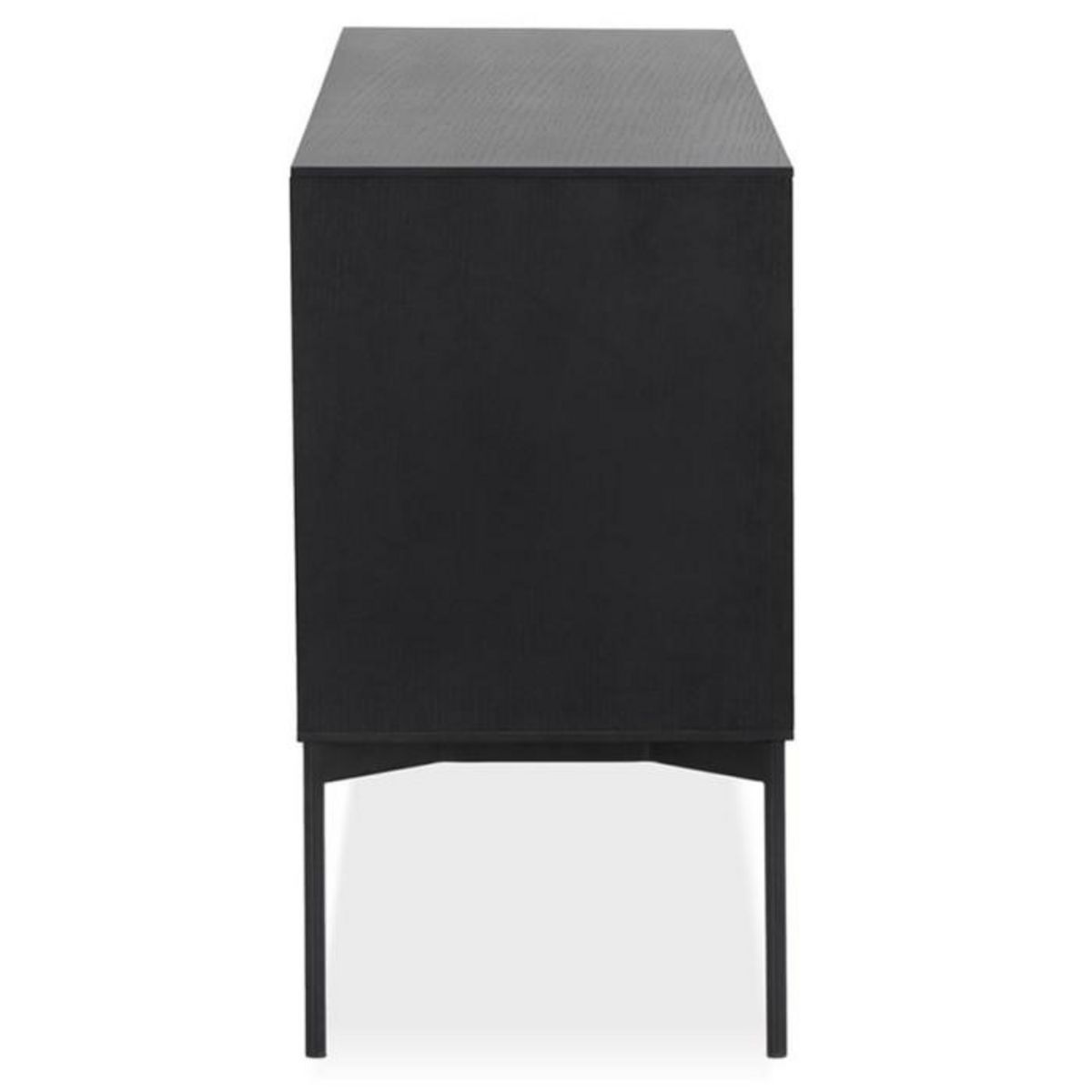 Paris Prix Buffet 3 Tiroirs & 2 Portes Design  Lasco  160cm Noir