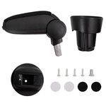 VIDAXL Accoudoir de voiture noir 13x33x(33-49) cm ABS