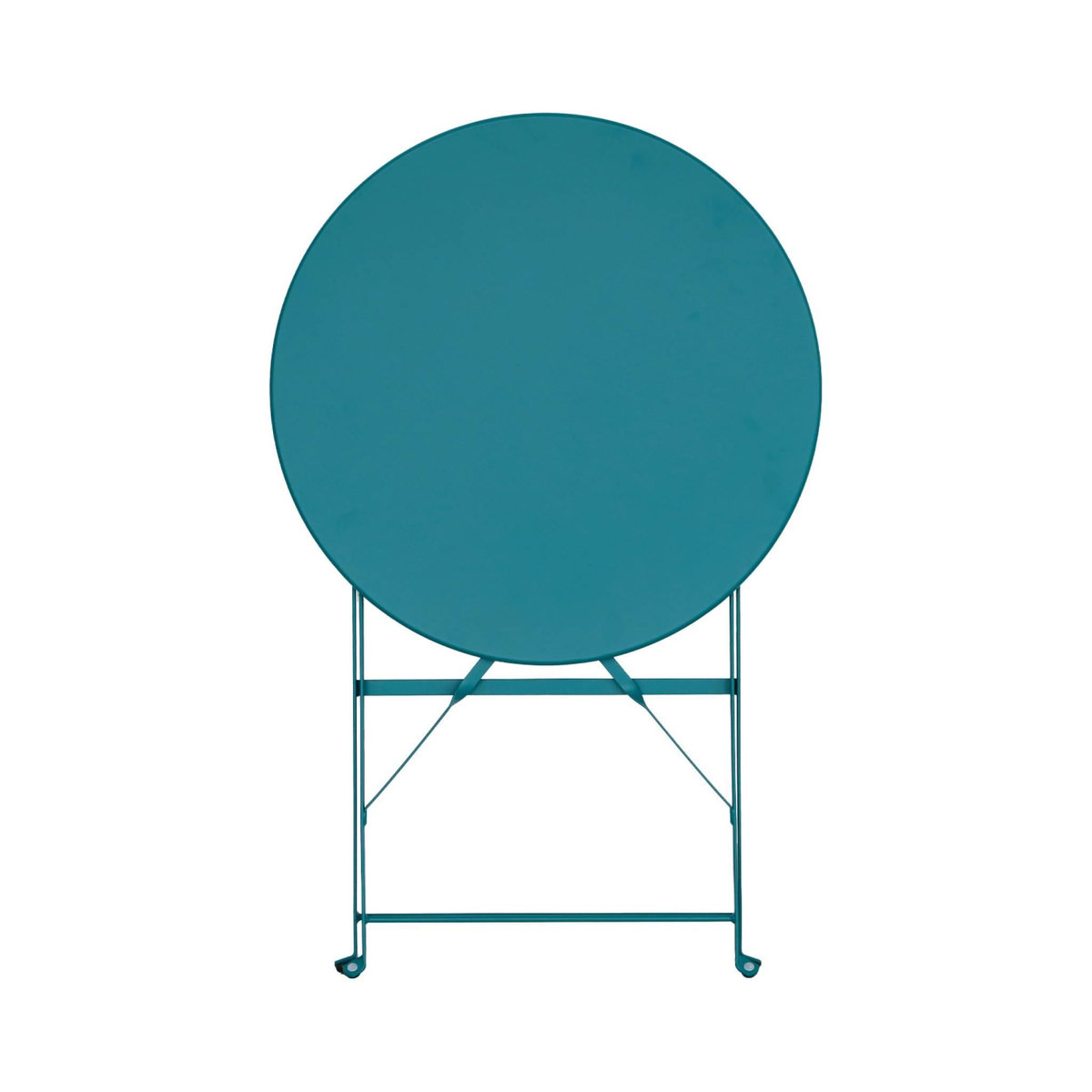 SWEEEK Table de jardin bistrot pliable - Emilia ronde - Table ronde Ø60cm en acier thermolaqué