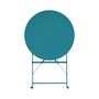 Voir la diapositive 5 : SWEEEK Table de jardin bistrot pliable - Emilia ronde - Table ronde Ø60cm en acier thermolaqué