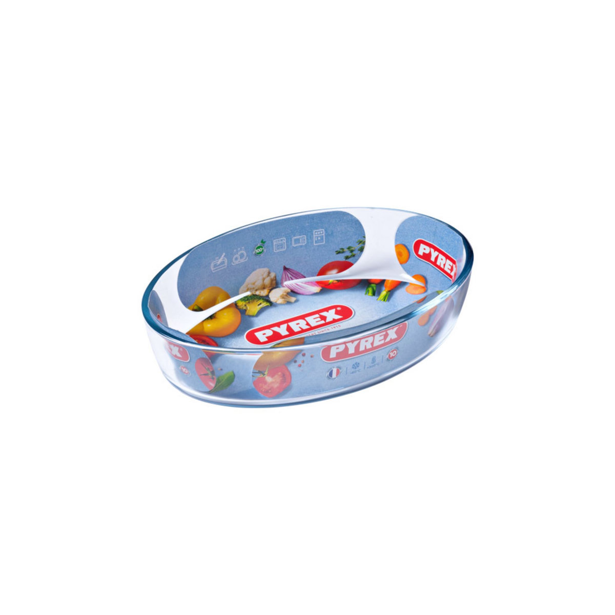 PYREX Plat à four ovale en verre ESSENTIAL