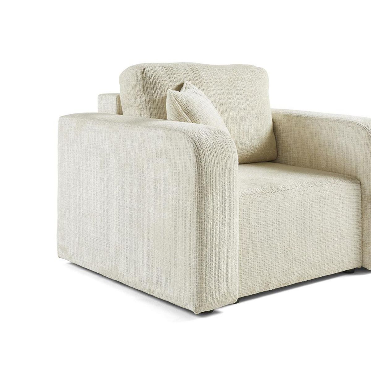 BEST MOBILIER Miro - fauteuil en velours texturé