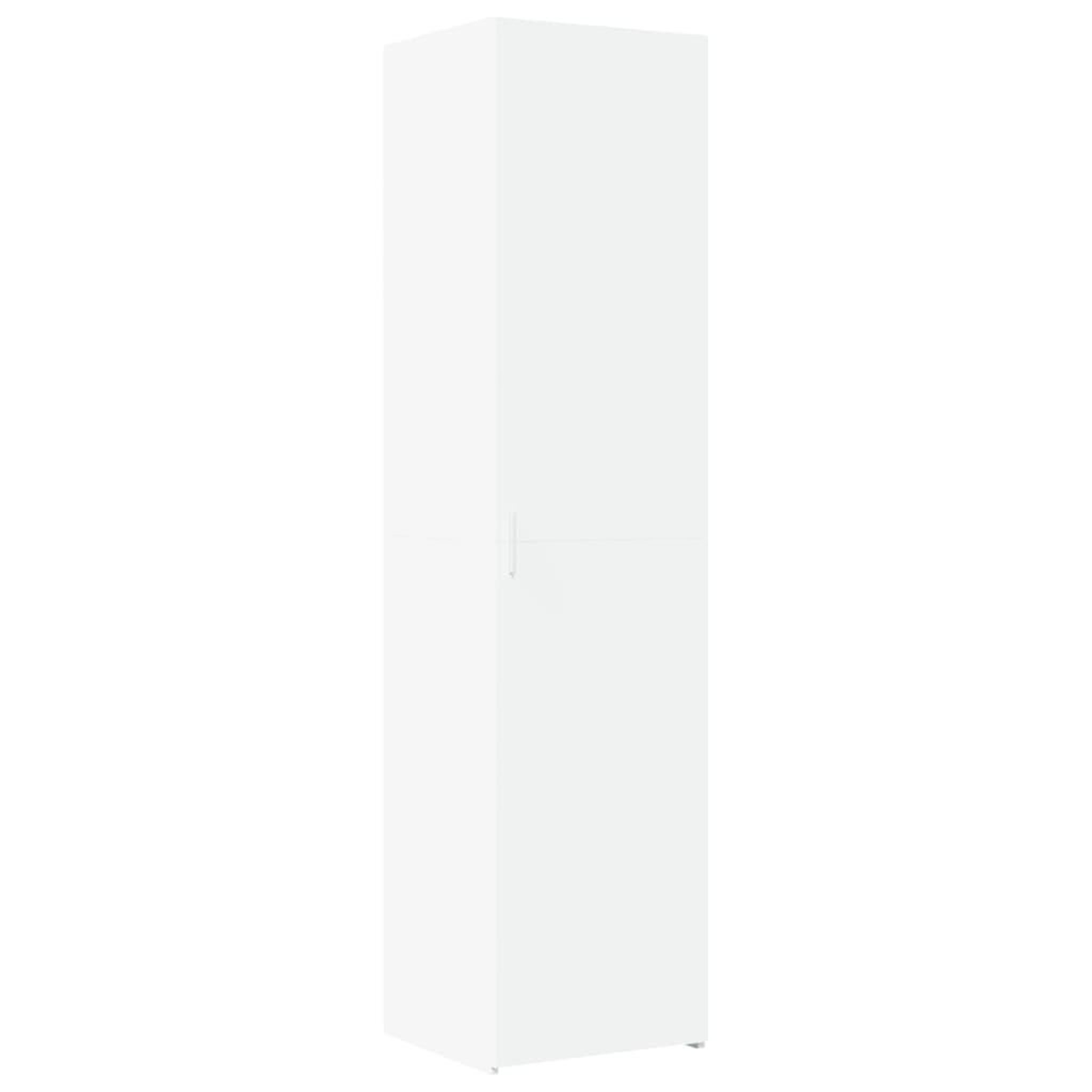 Voir la diapositive 2 : VIDAXL Buffet haut blanc 45x42,5x185 cm bois d'ingenierie
