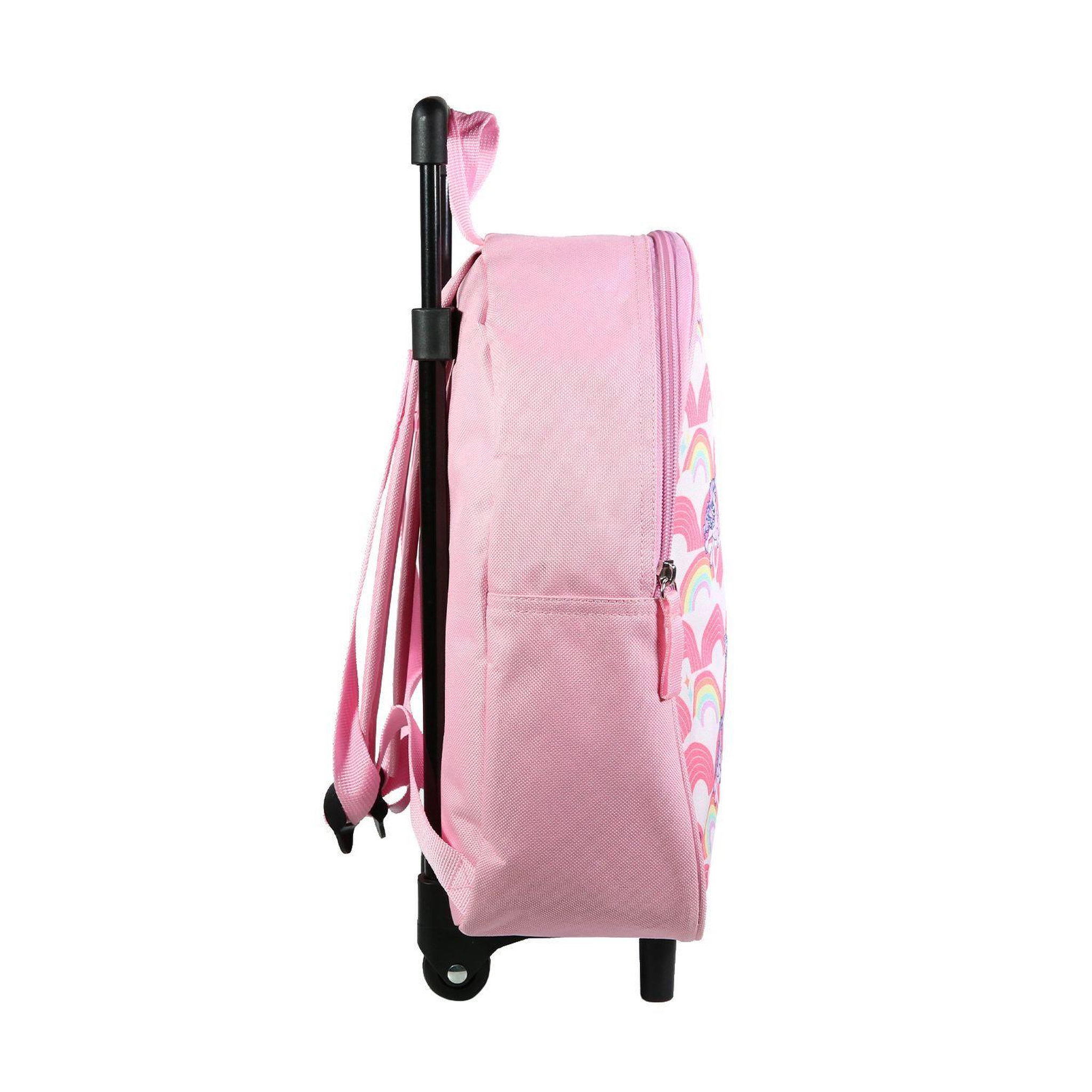Voir la diapositive 3 : Bagtrotter BAGTROTTER Sac à dos à roulettes 31 cm maternelle My Little Pony Rose