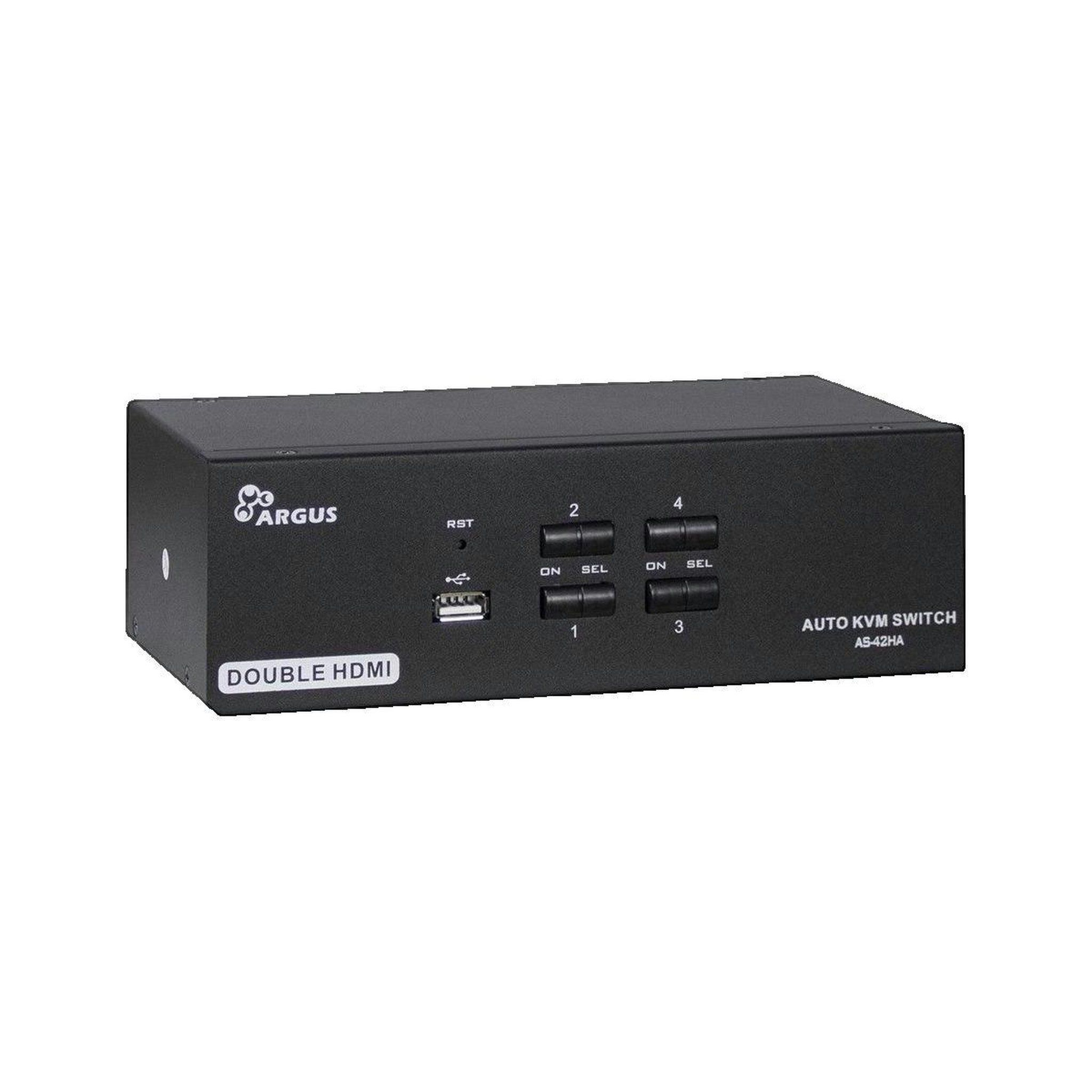 Intermec Commutateur KVM Inter-Tech AS-42HA avec résolution 4K à 60 Hz