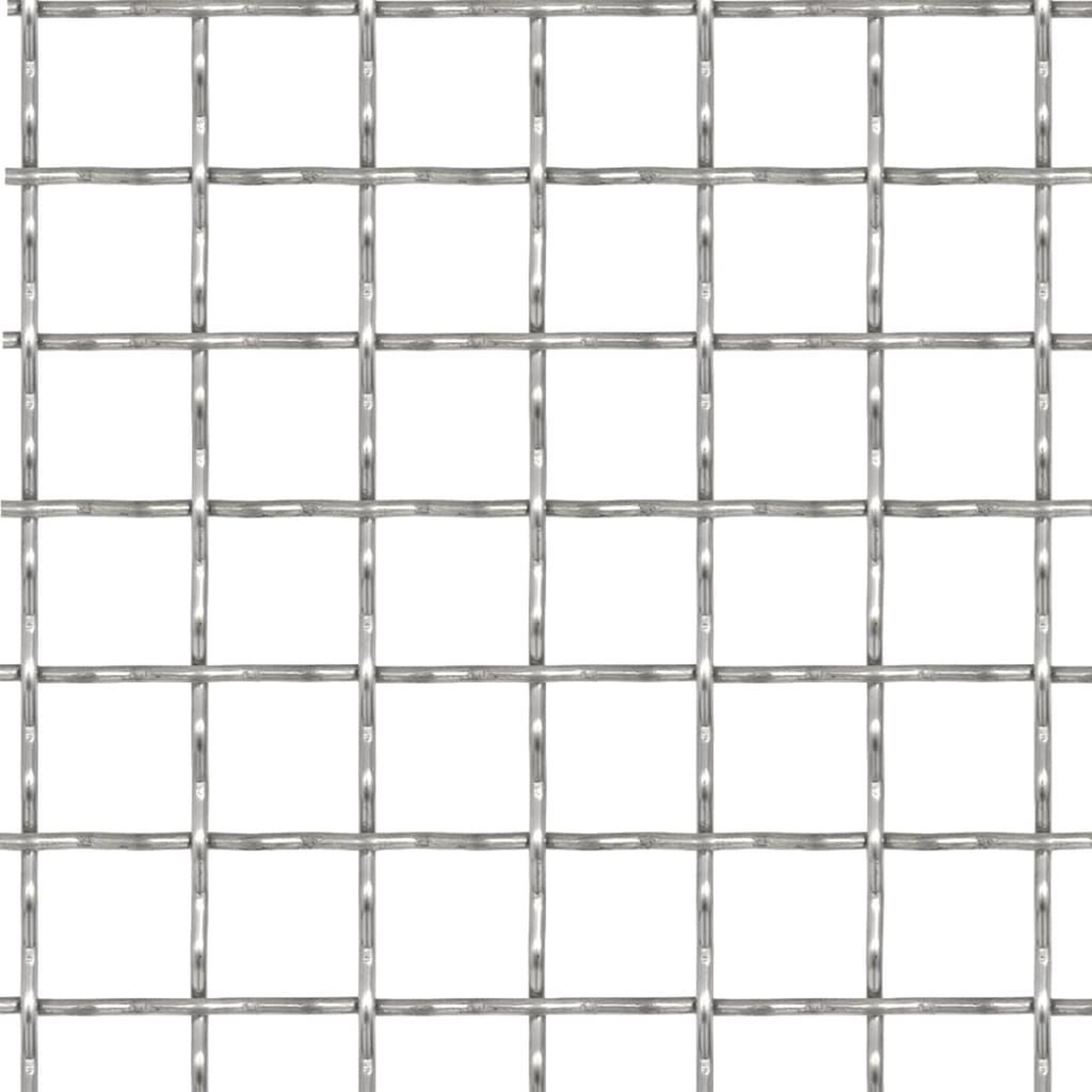 Voir la diapositive 2 : VIDAXL Cloture de jardin sertie Acier inoxydable 100x85 cm 31x31x3 mm