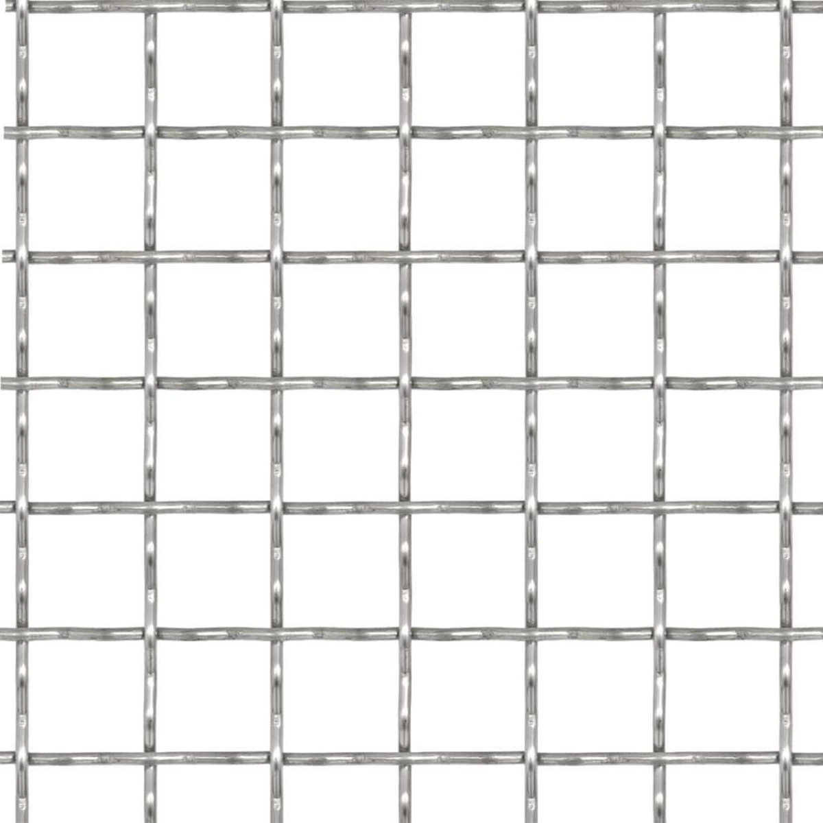 VIDAXL Cloture de jardin sertie Acier inoxydable 100x85 cm 31x31x3 mm