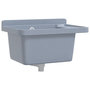 Voir la diapositive 2 : VIDAXL Lavabo pour montage murale gris 50x35x24 cm resine