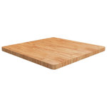 VIDAXL Dessus de table carre Marron clair 80x80x4cm Bois chene traite