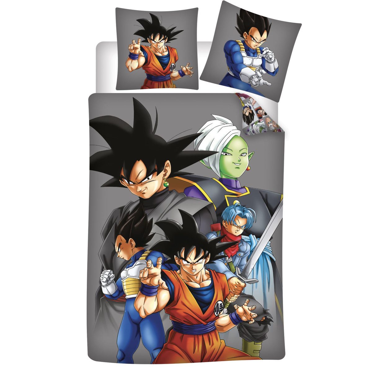 DRAGON BALL Z Parure housse de couette enfant en coton DRAGON BALL SUPER