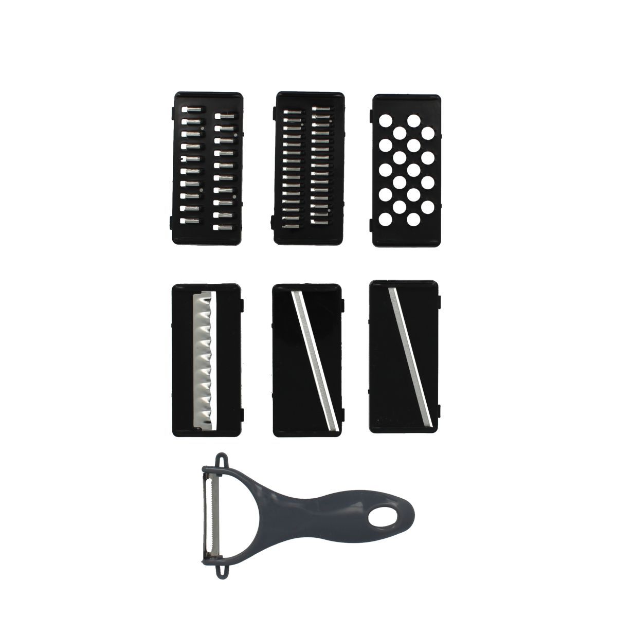 Râpe 9 en 1 en plastique et inox