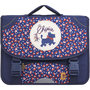 Voir la diapositive 1 : CHIPIE Cartable 38 cm CP/CE1/CE2 bleu motifs feuilles
