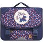 Voir la diapositive 1 : CHIPIE Cartable 38 cm CP/CE1/CE2 bleu motifs feuilles