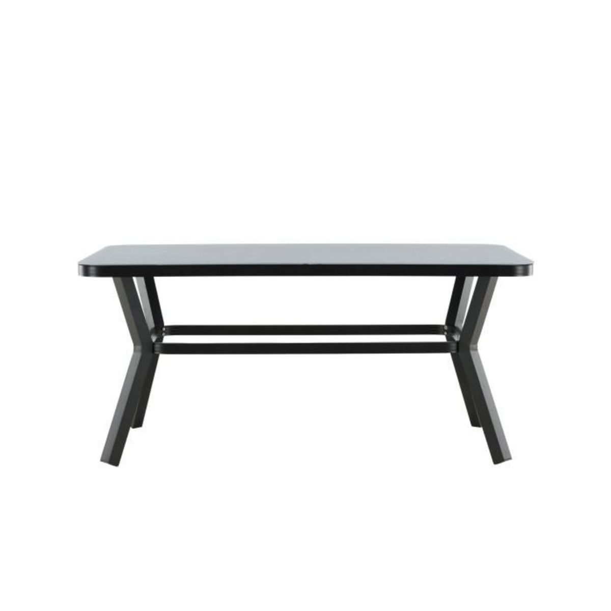Paris Prix Table de Jardin  Virya  160cm Noir & Gris