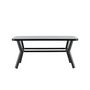 Voir la diapositive 4 : Paris Prix Table de Jardin  Virya  160cm Noir & Gris