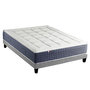 Voir la diapositive 1 : IDLITERIE Ensemble Matelas Ressort 7 zones + Mémoire de forme + Sommier KING STYLE Fabriqué en France