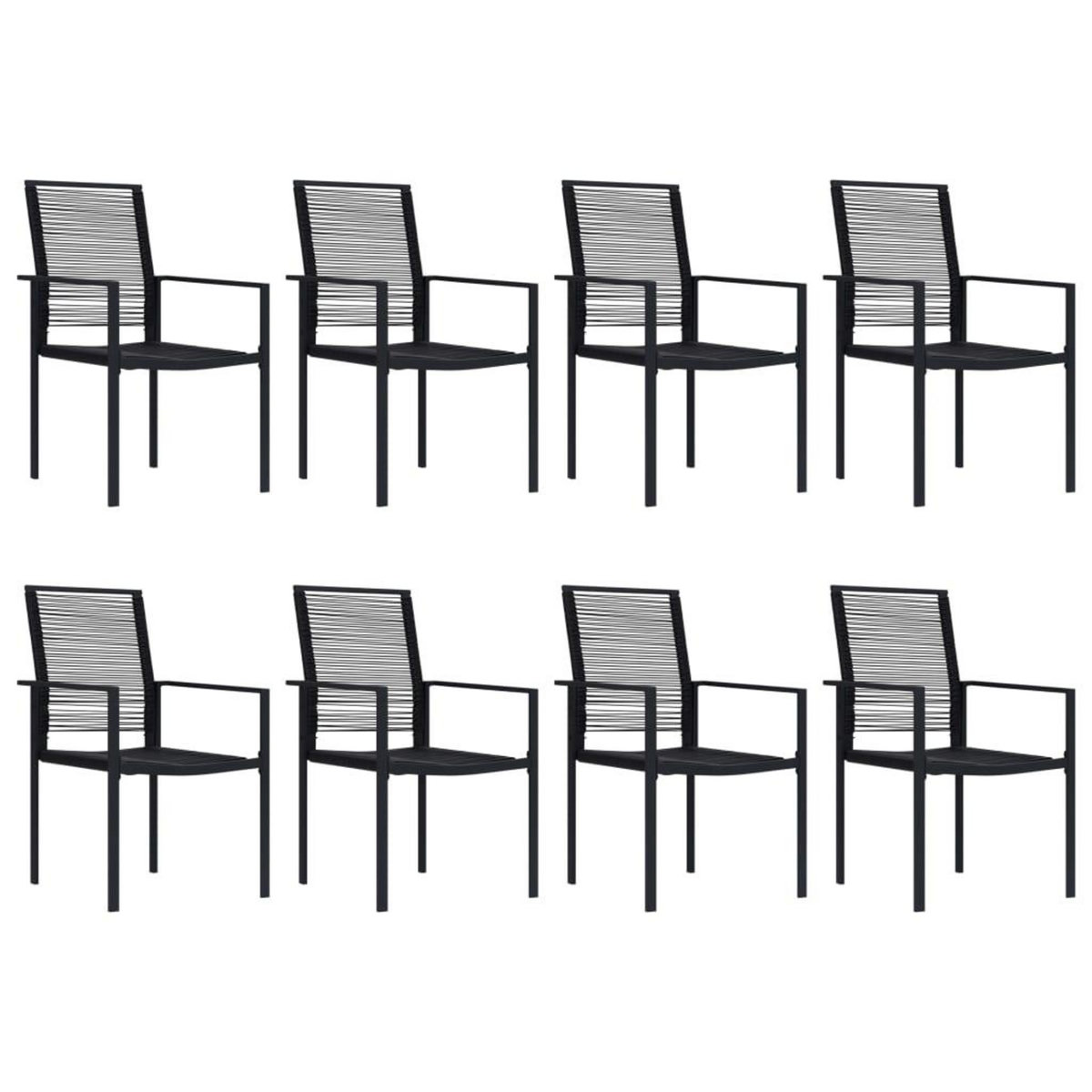 VIDAXL Ensemble a manger de jardin 9 pcs