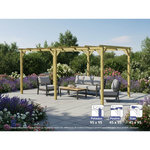 JARDIDECO Pergola massive en bois Tours 600 x 300 cm - Maderland