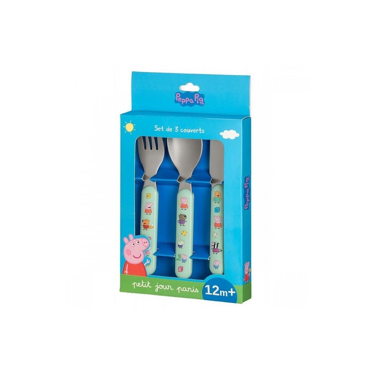 Petit Jour Set de 3 couverts Peppa Pig