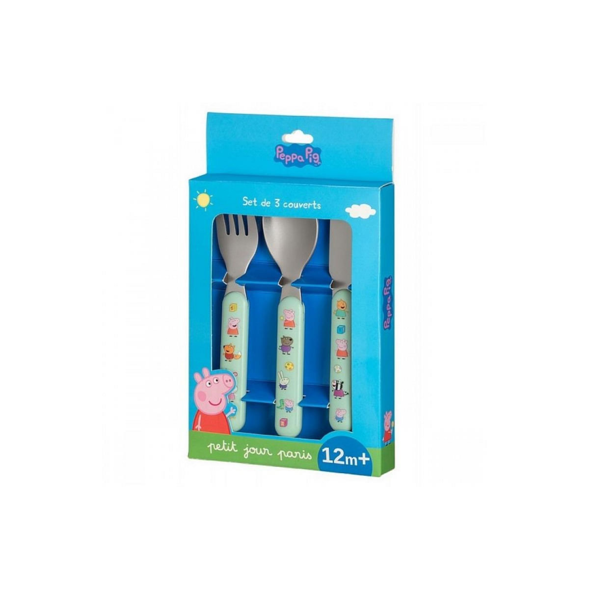 Petit Jour Set de 3 couverts Peppa Pig