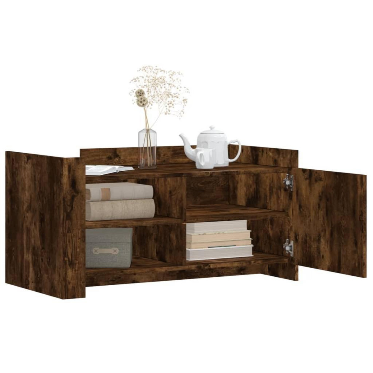 VIDAXL Table basse chene fume 100x50x50 cm bois d'ingenierie