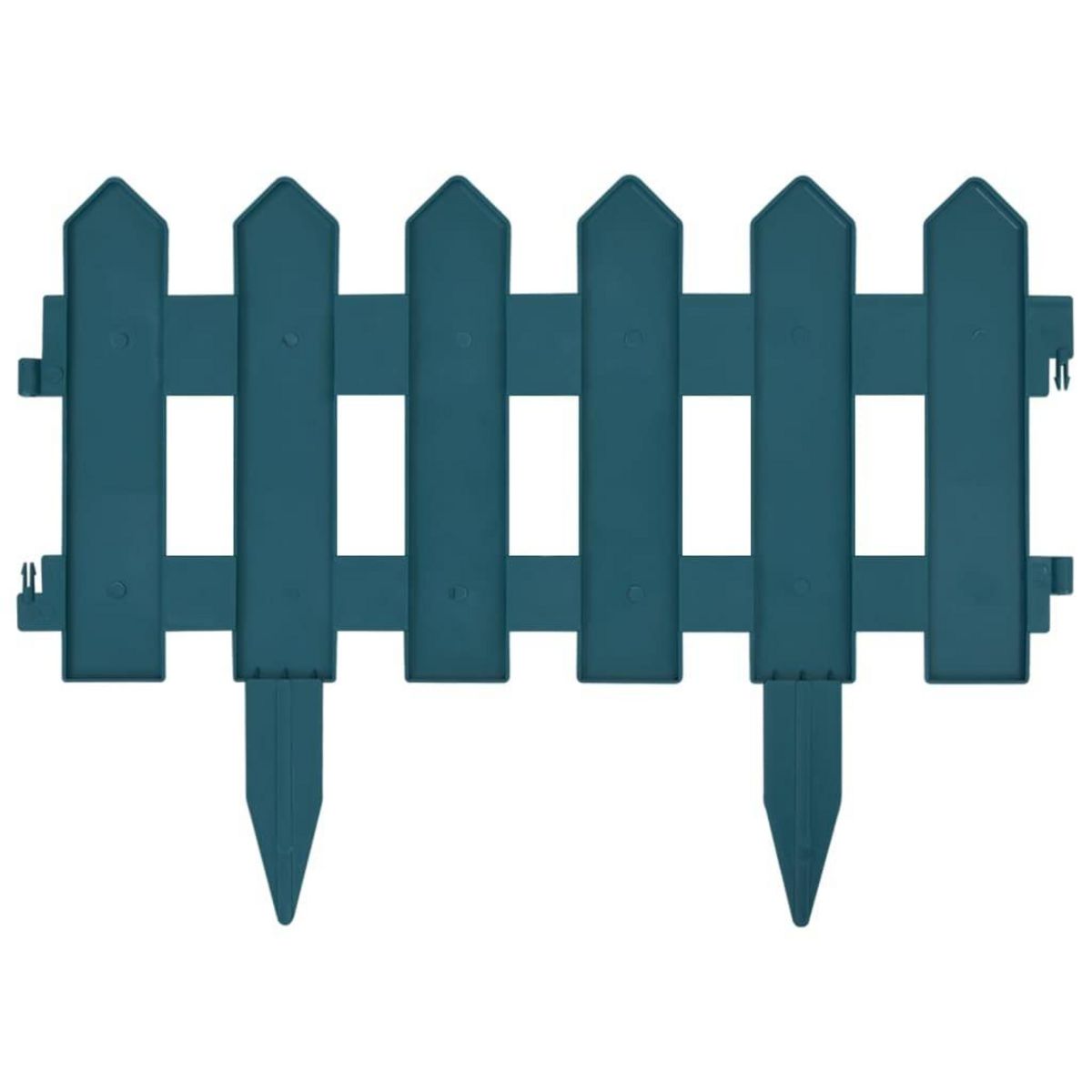 VIDAXL Bordures de pelouse 25 pcs Vert 10 m PP