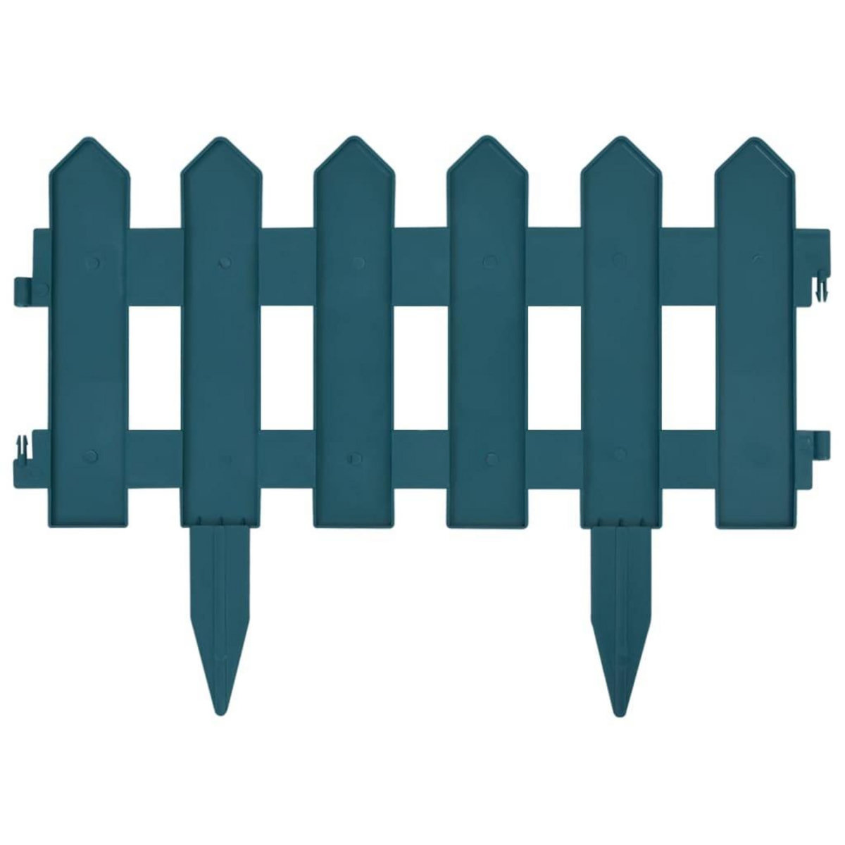 VIDAXL Bordures de pelouse 25 pcs Vert 10 m PP