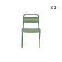Voir la diapositive 4 : SWEEEK Lot de 2 chaises en métal kaki pour enfant. salon de jardin enfant