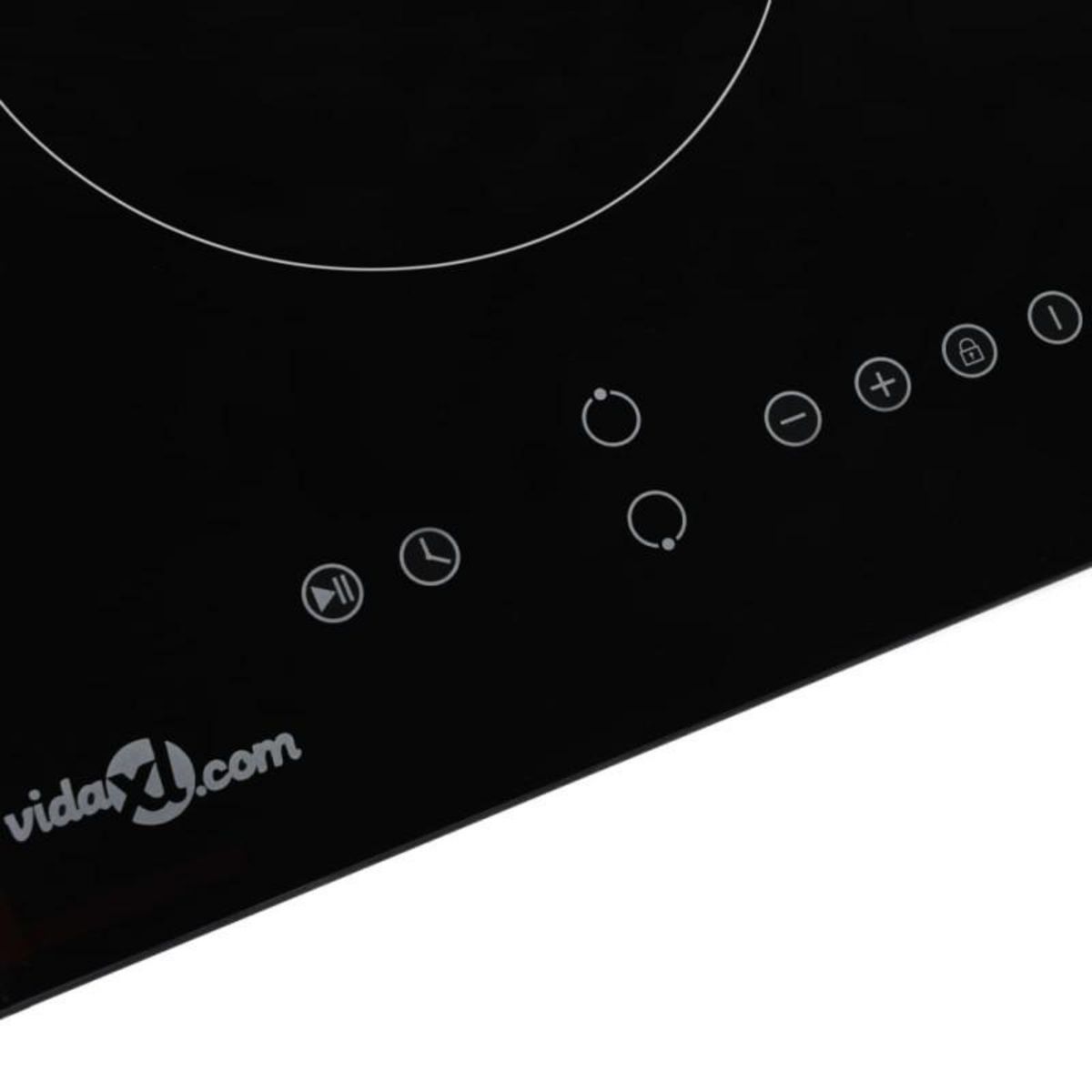 VIDAXL Plaque de cuisson Céramique 2 brûleurs Contrôle tactile 3000 W