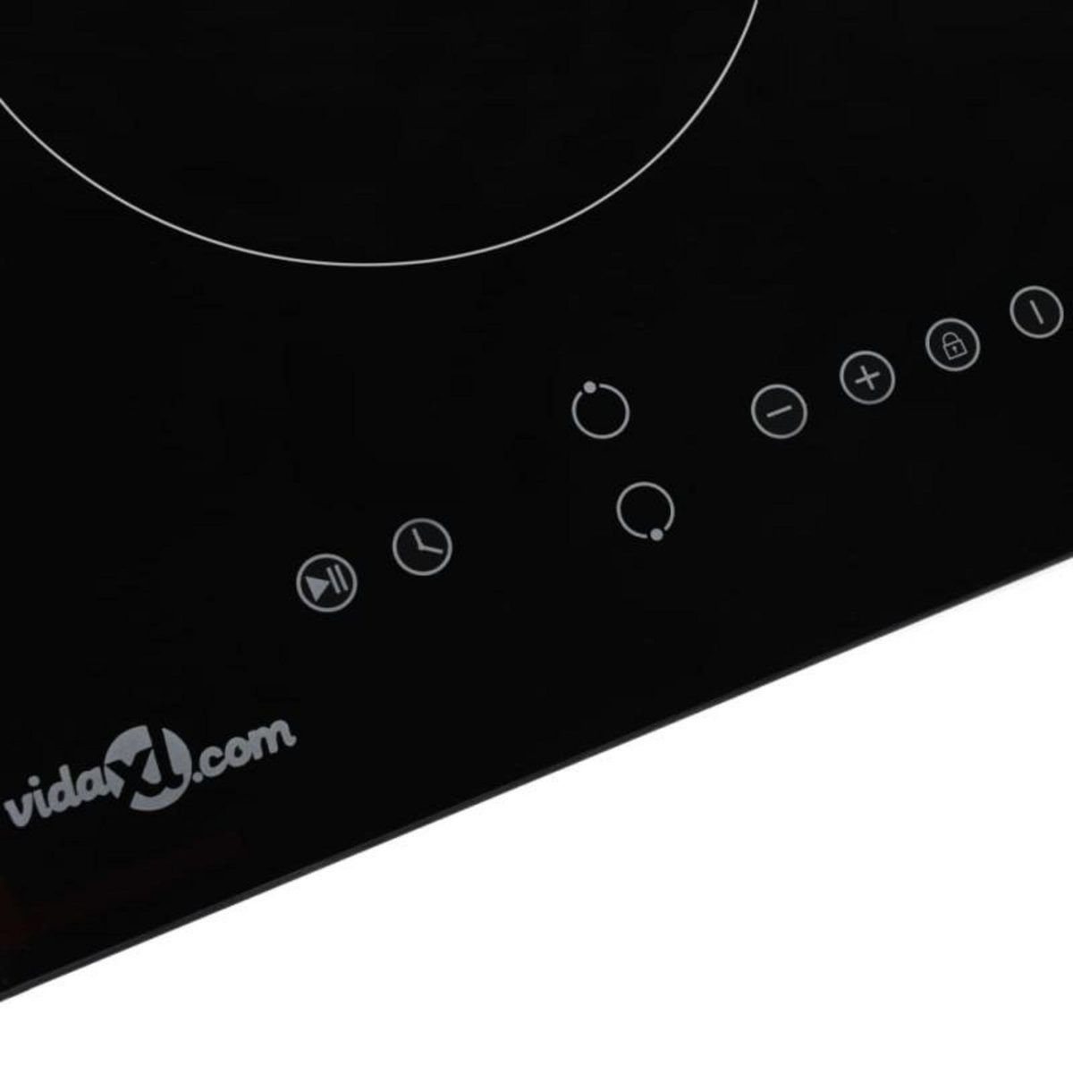 VIDAXL Plaque de cuisson Céramique 2 brûleurs Contrôle tactile 3000 W