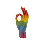 Paris Prix Déco Main Ok  Rainbow  36cm Multicolore